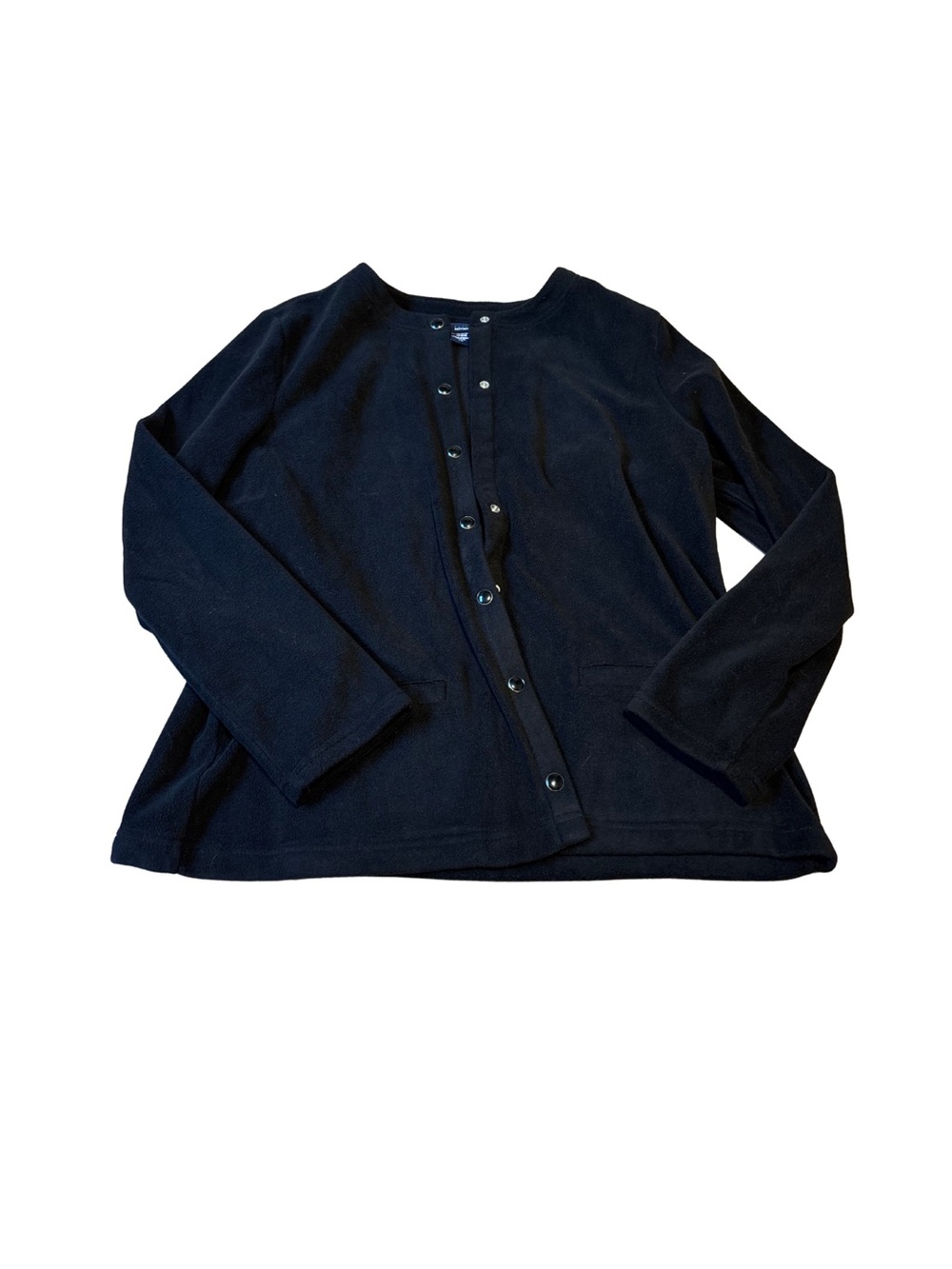 Basic Editions Kids Navy Snap-Front Fleece Jacket
